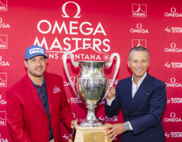 Thriston Lawrence et Raynald Aeschlimann CEO d'OMEGA | Photo: DeprezPhoto